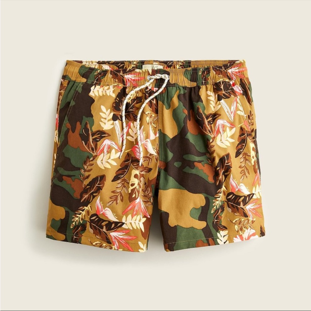 J. Crew Floral Camo Swim Suit Xs